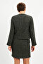 Green Classic Houndstooth Button Detailed Jacket - 7