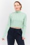 Women Sportswear Fit Embroidered Logo Outdoor Top, Sage Green
