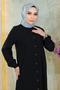 Buttoned Double Suit Black 19179 - 2