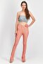 Women Regular Fit Corset Waist Flared Pants, Pink - 3