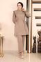 Stripe Detailed Suit Mink 19132 - 4