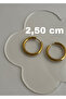 2.50 cm Gold Color Steel Hoop Earring