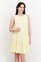 Women Embroidered Midi Dress, Yellow
