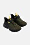 Kids Boy Velcro Closure Outdoor Shoes, Olive