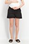 Maternity Plain Basic Shorts, Black