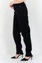 Women Regular Fit Plain Tapered Jeans, Black - 4