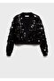 Sequined knitted cardigan - 3