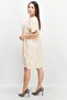 Women Allover Print Mini Dress, Beige - 3
