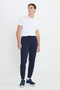 Navy Blue Cotton Men's Set - Hooded, Kangaroo Pocket, Standard Fit - 6