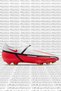 Phantom G. T. 2 Club F. G. / M. G. Unisex Soccer Shoes White Red Cleats - 4