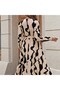 New Season Women's Long Sleeve Patterned Stylish Dress - 6