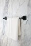 Set of 2 Toilet with Flat Towel Holder and Paper - Bathroom Set, No Drill - 2