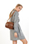 Women's Cross Strap Daily Tan Shoulder Bag - 8