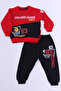 Boy's 3-Thread Sweat Suit Set Basketball Printed A45 - 2