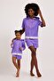 Purple Women's Sweatshirt - Hooded, Zippered, and Short Sleeve Towel - 5