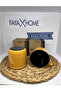 Zinc Enamel 2 Pieces Mug Cup Yellow Color 550 ml - 4