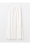 Özmarka New Season Elastic Waist Straight Poplin Women's Skirt - 5