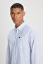 Regular Fit Regular Cut 100% Cotton White Shirt - 4