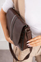 Genuine Leather Large Size Brown Crossbody Bag and Shoulder Bag - 3