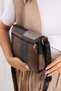 Genuine Leather Medium Size Mixed Color Women's Shoulder and Messenger Bag - 4