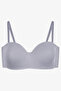 Women's Unpadded Cotton Ribbed Strapless Bra