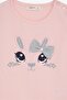 Girl's Tights Set with Bunny Embroidery, Age 1-4, Pink - 5