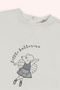 Baby Girl Print Detailed Ecru Sweatshirt - 3