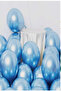 12 Inch Blue Blue Metallic Chrome Balloon - 15 Pcs - 2
