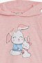 Girl's Sweatshirt Bunny Printed 1.5-5 Years, Salmon Melange - 7