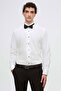 Ds Damat Slim Fit White Plain Tuxedo Shirt