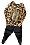 Girl's Digital Printed Hooded Lycra Amber Velvet Tracksuit Set