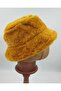 Women's Yellow Plush Fisherman Hat - 2