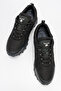 Men's Thick Sole Lace-Up Comfort Outdoor Sneaker Pc 023 Yukanay Black - 5