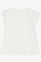 Girl's T-Shirt with Ruffled Gourd Embroidery 3-8 Years Old, Ecru - 2