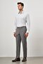 Men's Dark Smoked Slim Fit Trousers with Side Pockets 1003245152 - 3