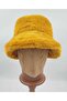 Women's Yellow Plush Fisherman Hat - 4