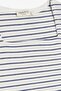 Girl's T-Shirt Striped Square Collar Embroidered 9-14 Years, White - 3