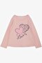 Girl's Long Sleeve T-Shirt Houndstooth Polka Dot Heart Printed Lettering 3-8 Years, Pink