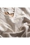 Alinda Women's Set %100 Organic Cotton Muslin Beige - 3