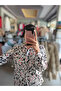 Women's Ethnic Floral Print Retro Shirt - 2