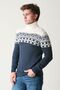 60900 Turtleneck Jacquard Knitwear Sweater - 4