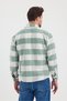 Men's Slim Fit Shirt Collar Buttoned Double Pocket Flap Lumberjack Plaid Shirt - 5