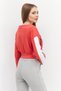 Women Sportswear Fit Brand Logo Outdoor Crop Top, Red - 4