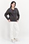 Women Sportswear Fit Training Sweatshirt, Dark Grey - 4