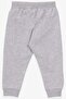 Baby Girl Sweatpants Cat Printed 6 Months-2 Years, Light Gray Melange - 2