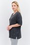 Women Sportswear Fit Textured Training Sweatshirt, Charcoal Gray - 3