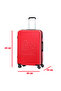 Red Medium Size 24" Cats Suitcase - 4