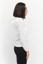 Women Sportswear Fit Long Sleeves Outdoor Jacket, White - 3