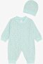 Baby Girl Jumpsuit Colorful Patterned 0-3 Months-6 Months, Water Green