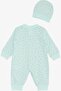 Baby Girl Jumpsuit Colorful Patterned 0-3 Months-6 Months, Water Green - 2